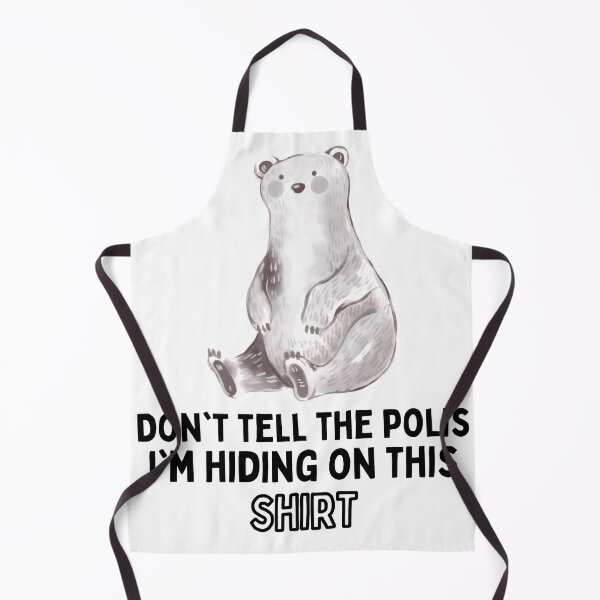 Item preview, Polar bear meme hiding from police designed and sold by Live Today.