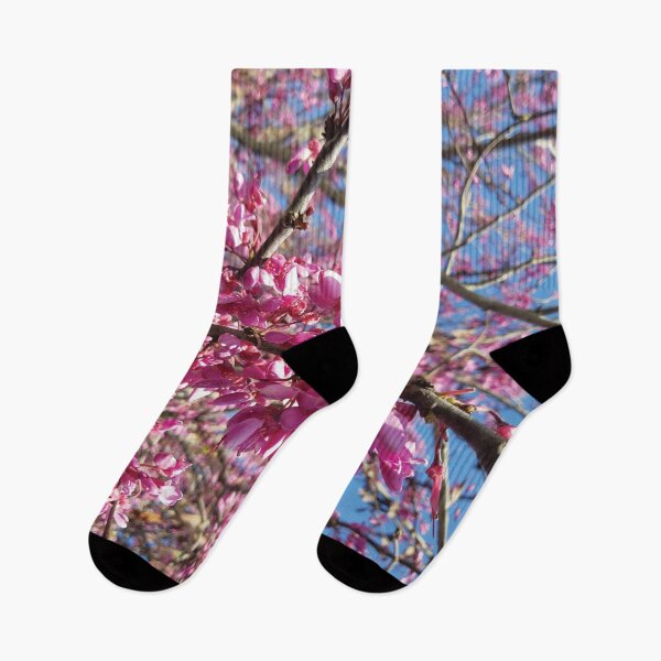Item preview, Pink flowers on a blue sky designed and sold by CSouissi.