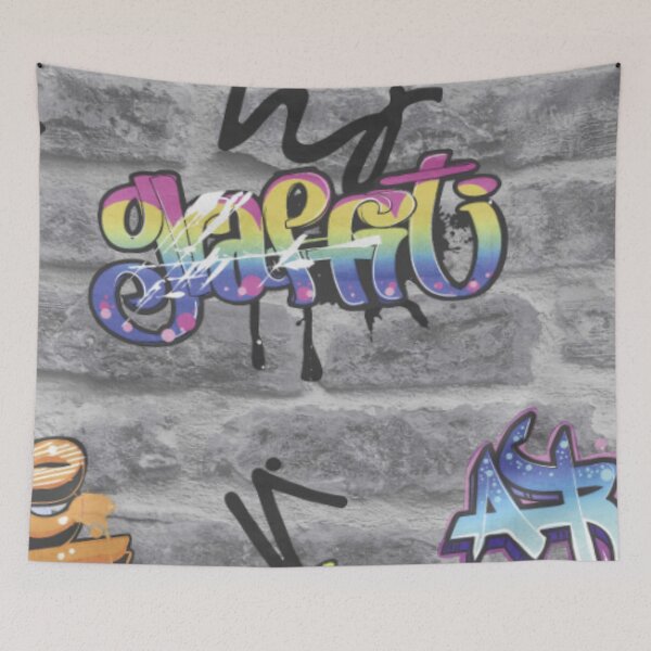 Item preview, Copy of Grey Graffiti brick designed and sold by WearWolfDesigns.