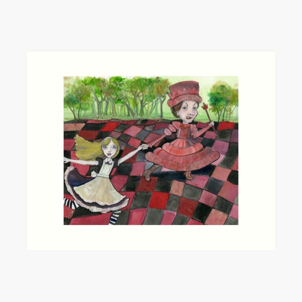 Alice and the Red Queen Art Print
