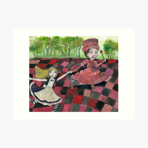 Alice and the Red Queen Art Print