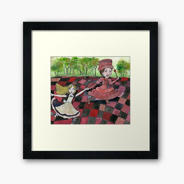 Alice and the Red Queen Framed Art Print