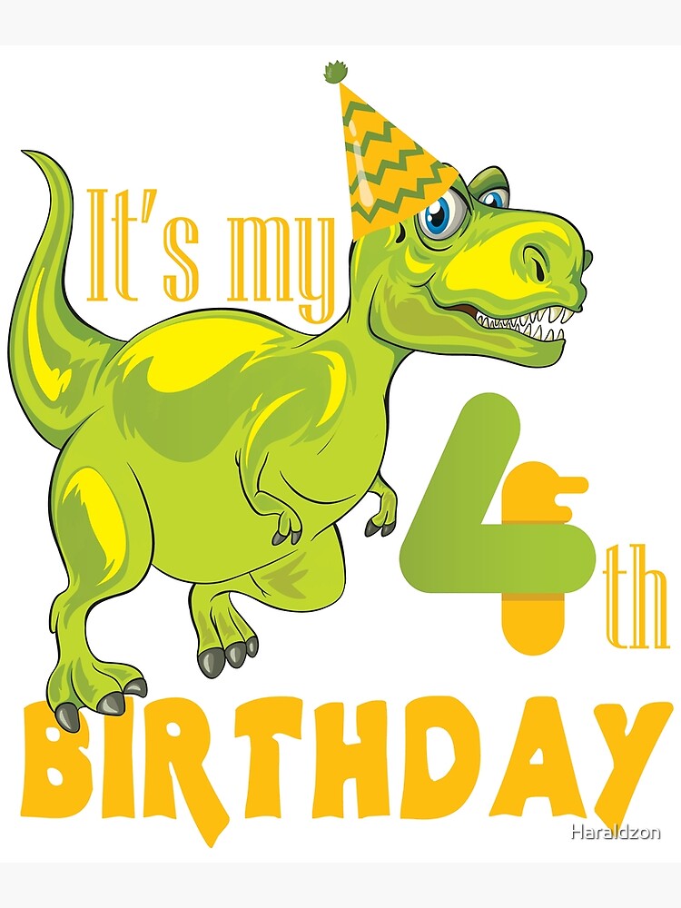 4th birthday dinosaur