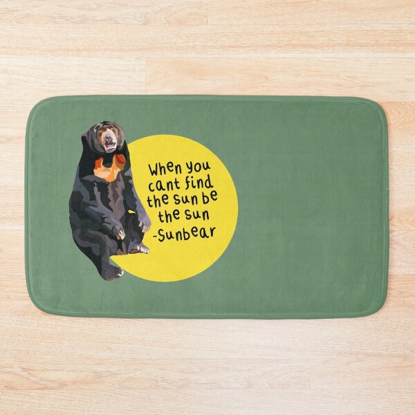 Item preview, S is for Sun Bear, Sun Bear Artwork – Unique Tropical Bear Illustration and Wildlife Design designed and sold by PrettylittlepastelUk.