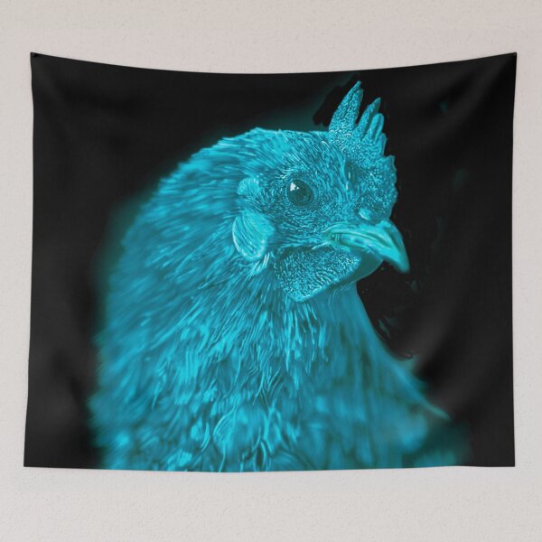 Item preview, The Blue Glowing Chicken designed and sold by bolodojo.