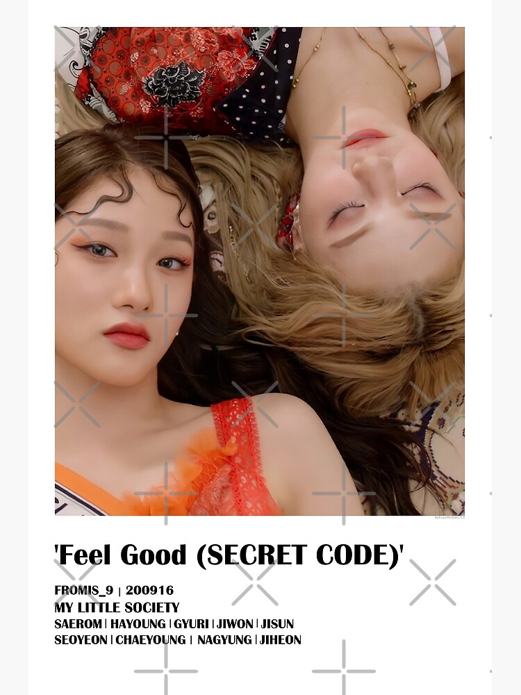 Fromis Feel Good Secret Code Nagyung X Seoyeon Ver Kpop Poster Poster For Sale