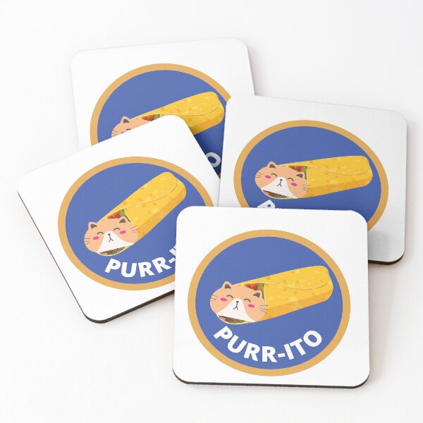 Item preview, Purrito Cat Burrito Cute and Funny Pun designed and sold by ToastyBopShop.