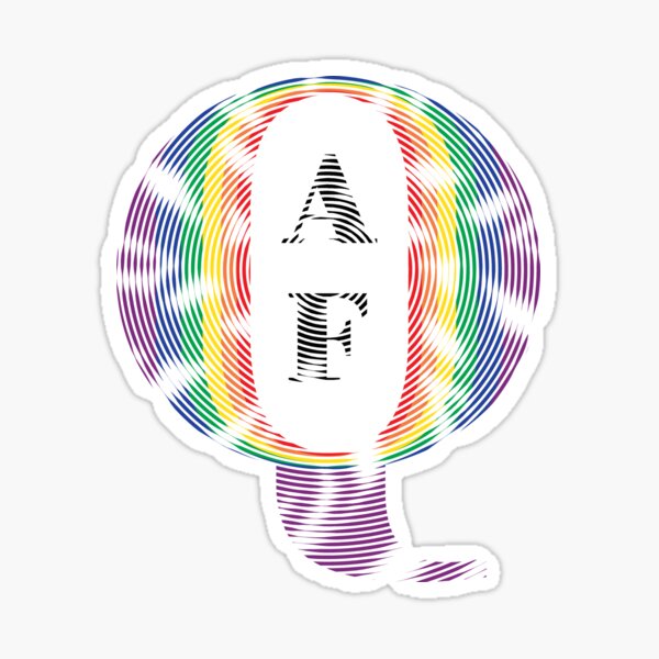 Queer AF - Pride Flag Sticker
