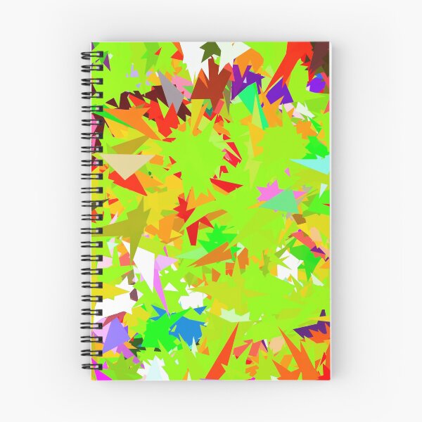 Item preview, colorful geometric triangle abstract art background in green red yellow designed and sold by Mrvell.