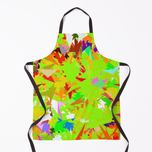 Item preview, colorful geometric triangle abstract art background in green red yellow designed and sold by Mrvell.