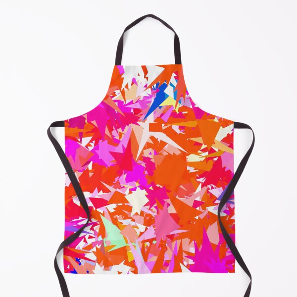 Item preview, colorful geometric triangle abstract art background in pink purple orange designed and sold by Mrvell.