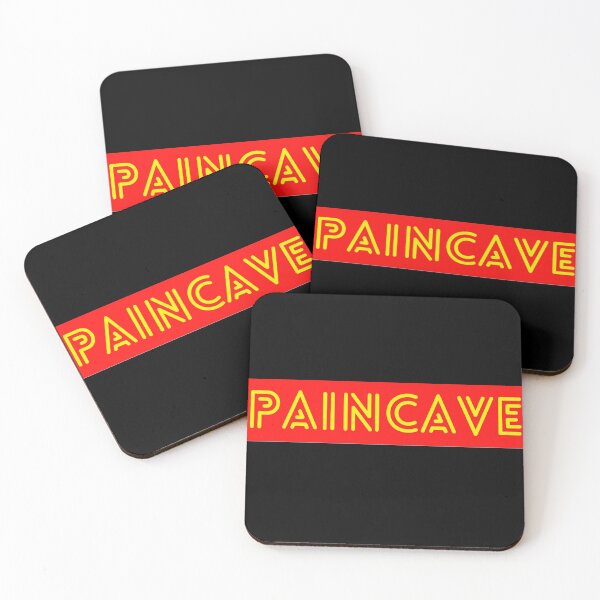 Item preview, Yellow on Red Retro Paincave designed and sold by Sonatablue.