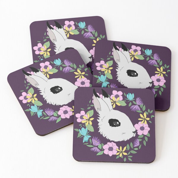 Item preview, Spotted Bunny with Flowers designed and sold by graphic-hawk.