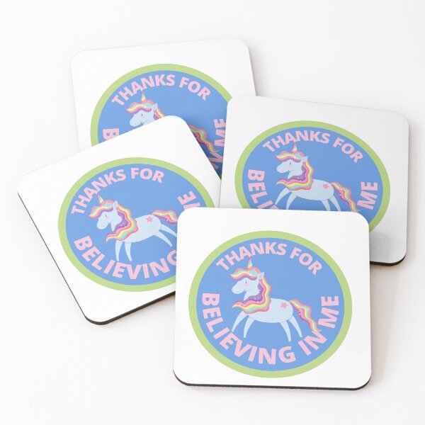 Item preview, Thanks For Believing In Me Unicorn Cute and Funny Pun designed and sold by ToastyBopShop.