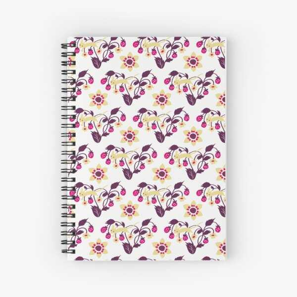 Strawberries (and Mouse) Spiral Notebook