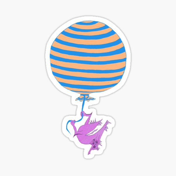 Strip Balloon and Monster Sticker