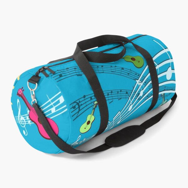 Item preview, Ukulele music notes pattern in blue designed and sold by DeliriousSteve.