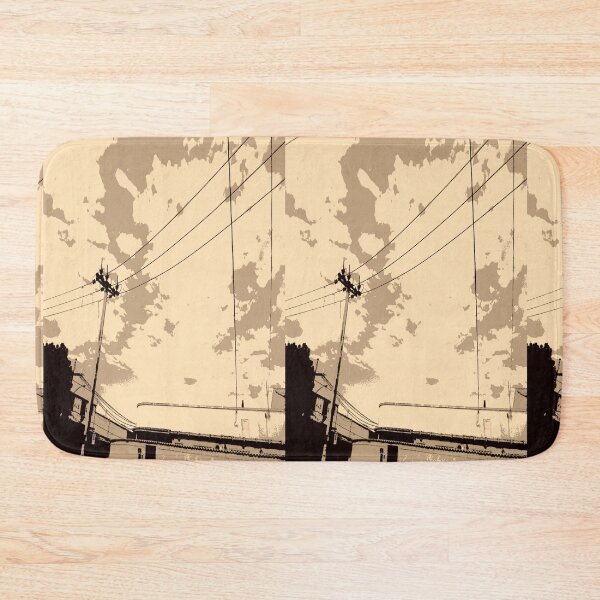 Item preview, Electricity Pole Black and White - Urban Drawing designed and sold by RioCariocaClub.