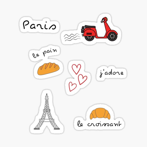 Item preview, The Paris Addicted Sticker Pack designed and sold by artsy-gabs.