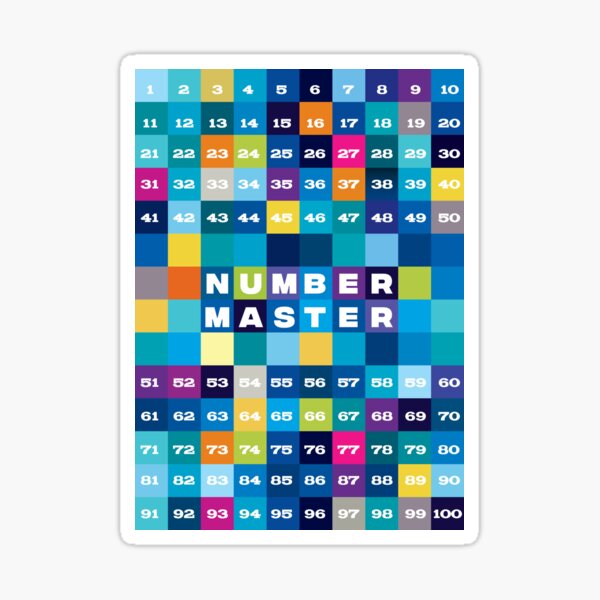 Vista previa del artículo con la obra «Maestro de números, números del 1 al 100», diseñado y vendido por IngaDesign.