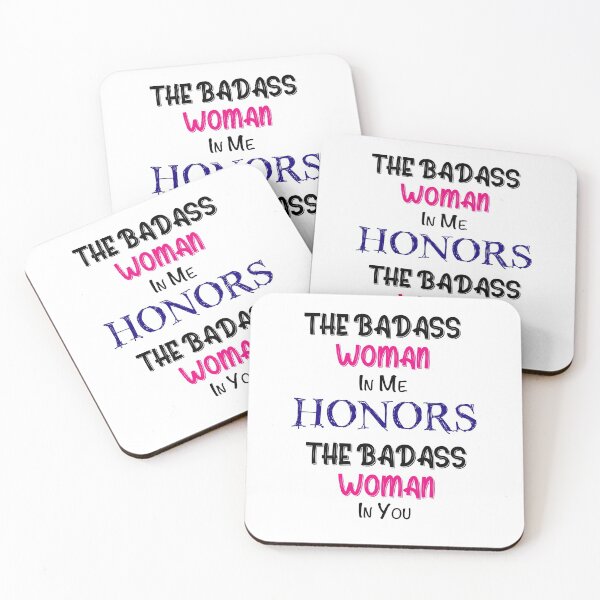 Item preview, The Badass Woman In Me Honors The Badass Woman In You designed and sold by M.Z BetterLife™.