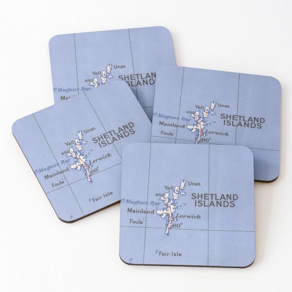 Item preview, Shetland Islands Vintage Map designed and sold by RepYourTown.