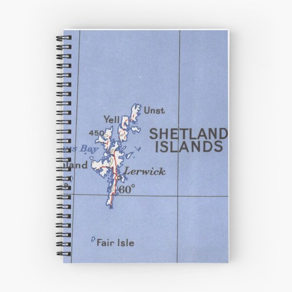 Item preview, Shetland Islands Vintage Map designed and sold by RepYourTown.