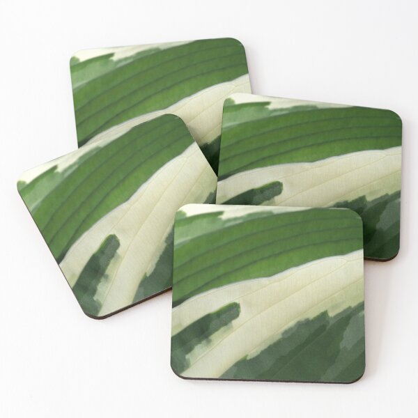 Item preview, Variegated hosta leaf #1 designed and sold by silverwheelarts.