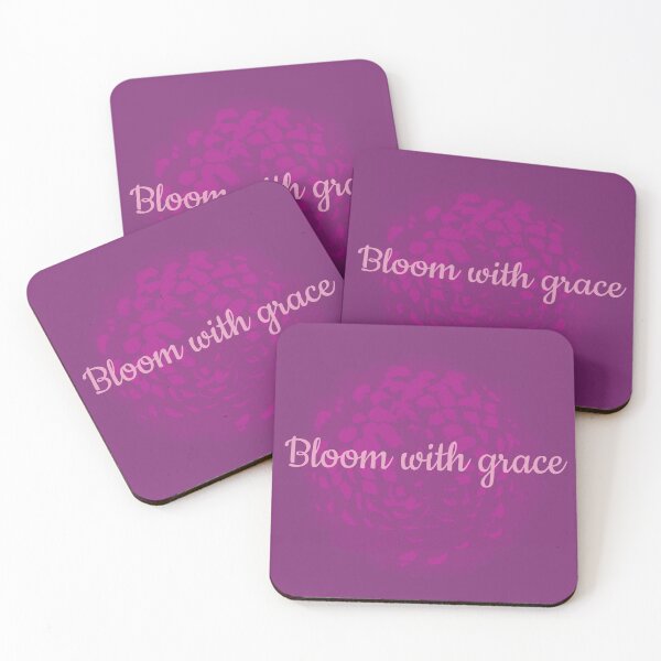 Item preview, Bloom with grace pink and purple flower pattern  designed and sold by myseptember18th.