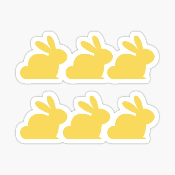 Item preview, Yellow easter bunnies designed and sold by lightandbright.