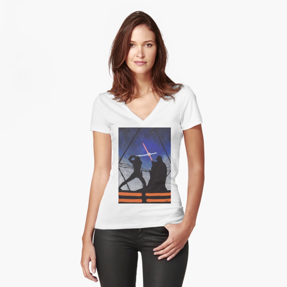 Vista previa del artículo con la obra «Camiseta entallada de cuello en V», diseñado y vendido por pascal456.
