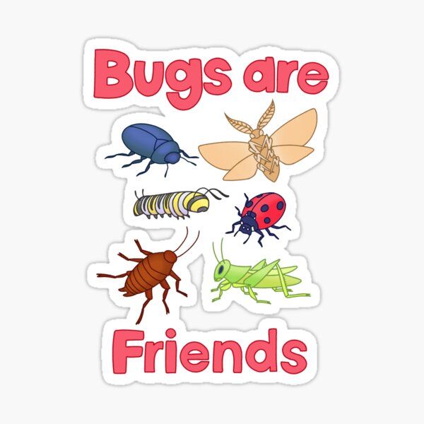 Bugs are Friends Sticker