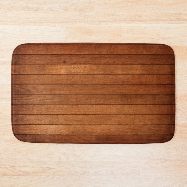 Item preview, Polished Wood Plank Bathmat designed and sold by Paul David Wilson.