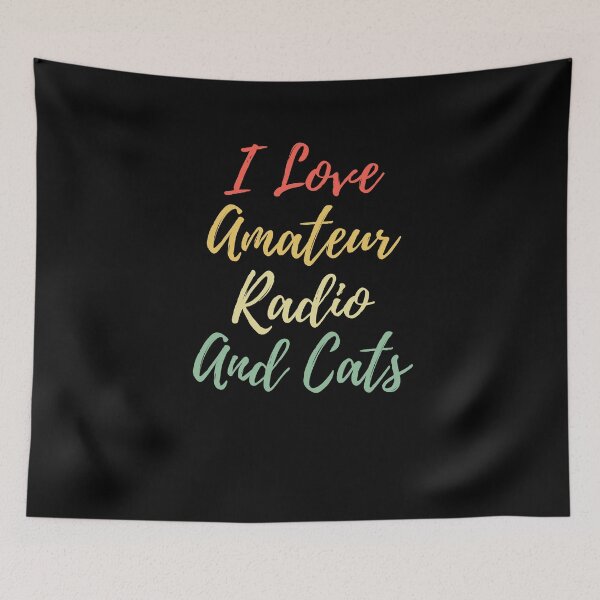 Item preview, I Love Amateur Radio And Cats designed and sold by walidsam07.