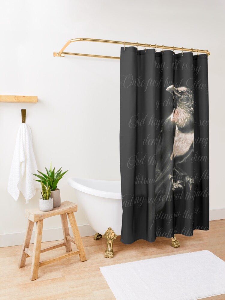 nevermore shower curtain