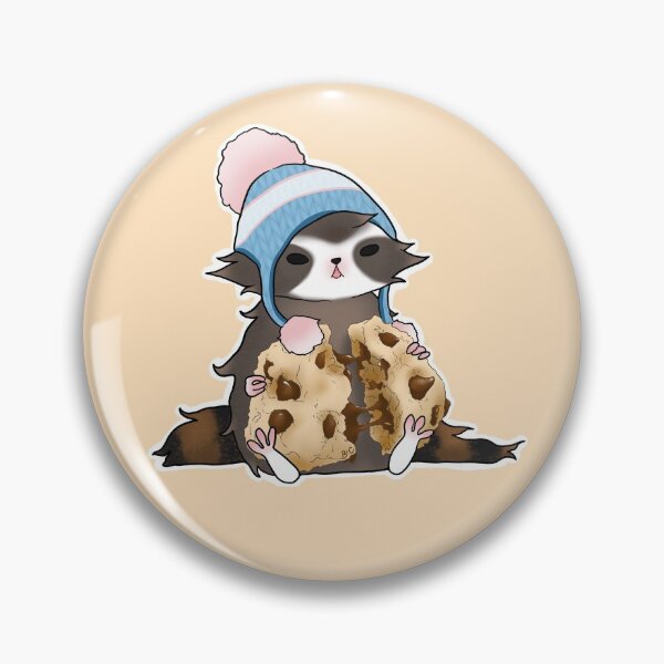 Item preview, Rudie Raccoon and Chocolate Chip Cookie designed and sold by RudieFoodies.
