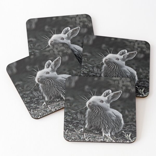 Item preview, GALATHI Black and White Easter Bunny - Easter designed and sold by Galathi Designs.