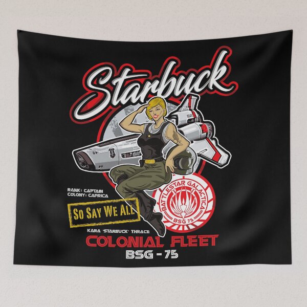 Item preview, Starbuck Colonial Fleet Pilot designed and sold by Alema Art.
