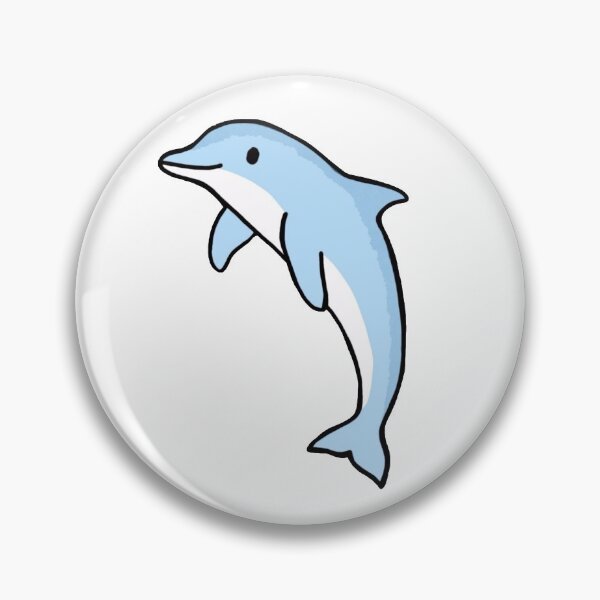 Item preview, Super cute dolphin for dolphin lovers, baby blue dolphin designed and sold by Barolina.