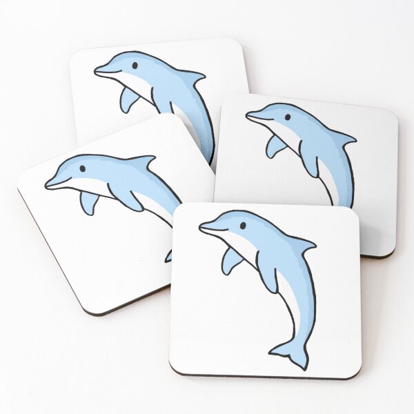 Item preview, Super cute dolphin for dolphin lovers, baby blue dolphin designed and sold by Barolina.