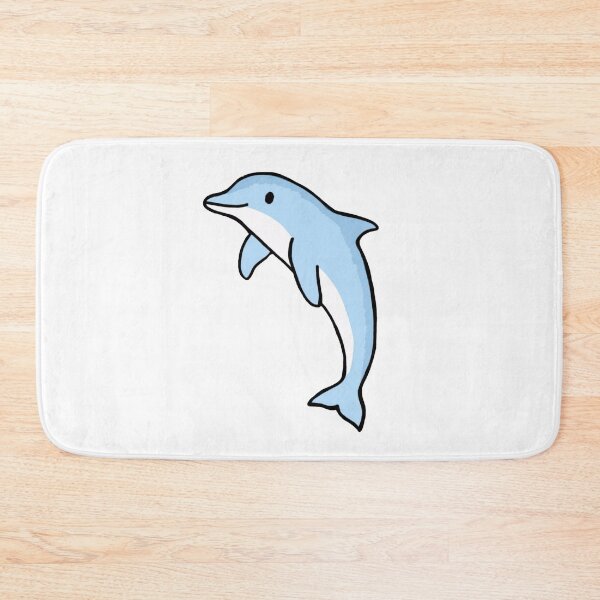 Item preview, Super cute dolphin for dolphin lovers, baby blue dolphin designed and sold by Barolina.