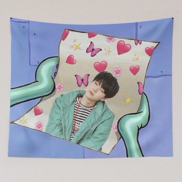 Item preview, squidward admiring BTS Suga designed and sold by dlsiart.