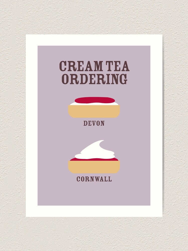 "CREAM TEA ORDERING" Art Print for Sale by Wildyles Redbubble