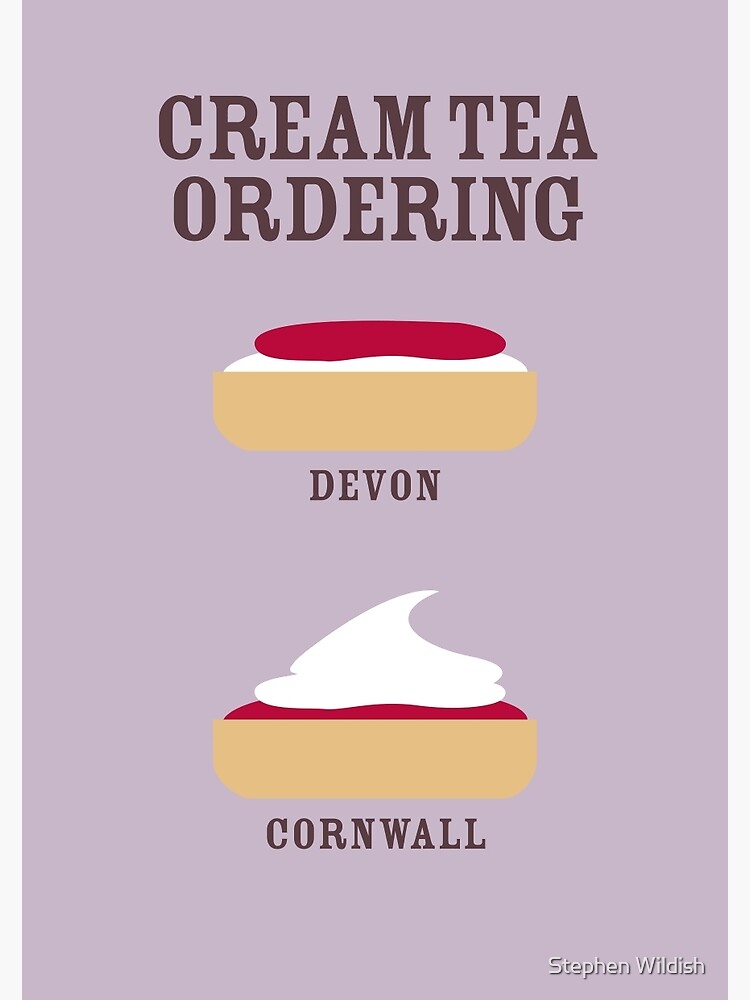 "CREAM TEA ORDERING" Poster for Sale by Wildyles Redbubble