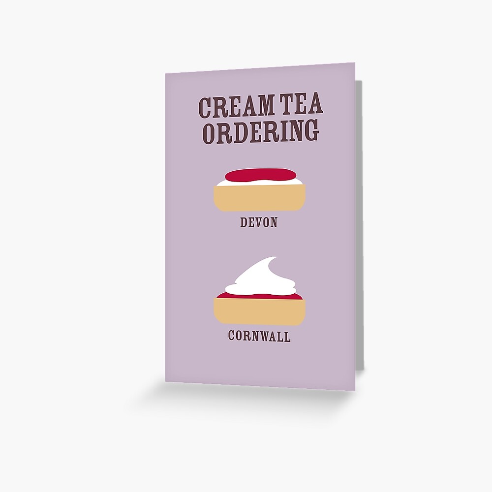 "CREAM TEA ORDERING" Greeting Card for Sale by Wildyles Redbubble