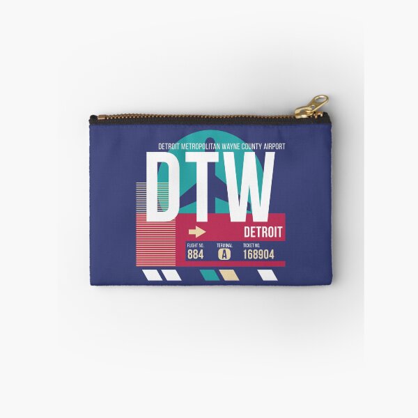 Item preview, Detroit (DTW) Airport Code Baggage Tag designed and sold by SLAG-Creative.