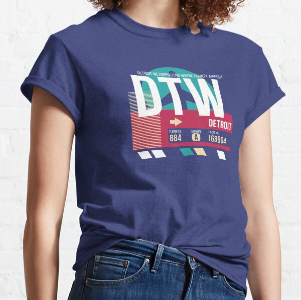 Dtw Airport Code TShirts Redbubble