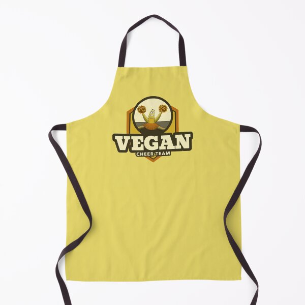 Item preview, Vegan Cheer Team – funny cartoon character with yellow background designed and sold by Crystal Raymond.