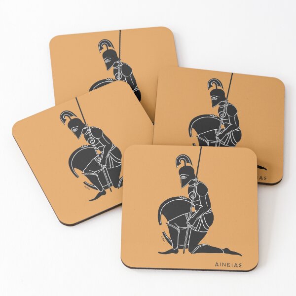 Item preview, The Iliad - Black-figure pottery, Aeneas designed and sold by CloudyCreativa.