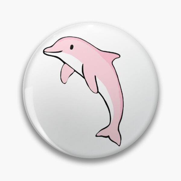 Item preview, Super cute dolphin for dolphin lovers, baby pink dolphin designed and sold by Barolina.